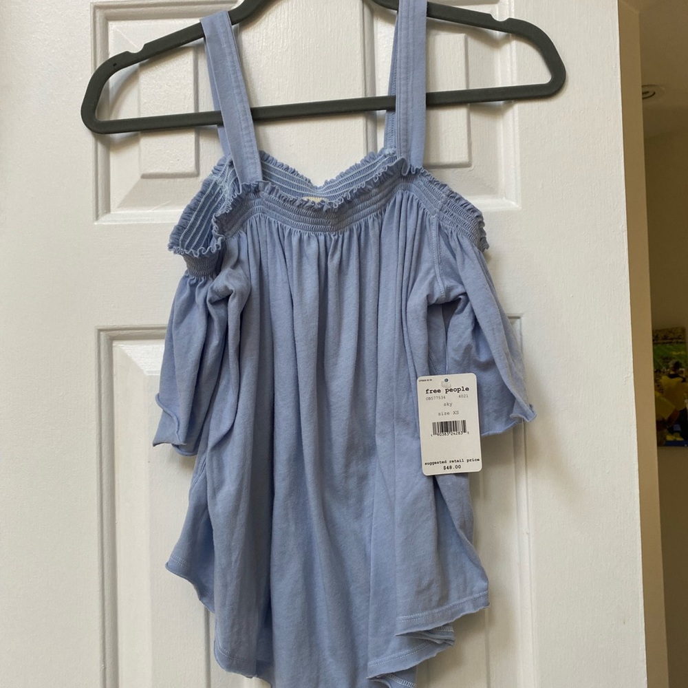 Free people  open shoulder T-shirt